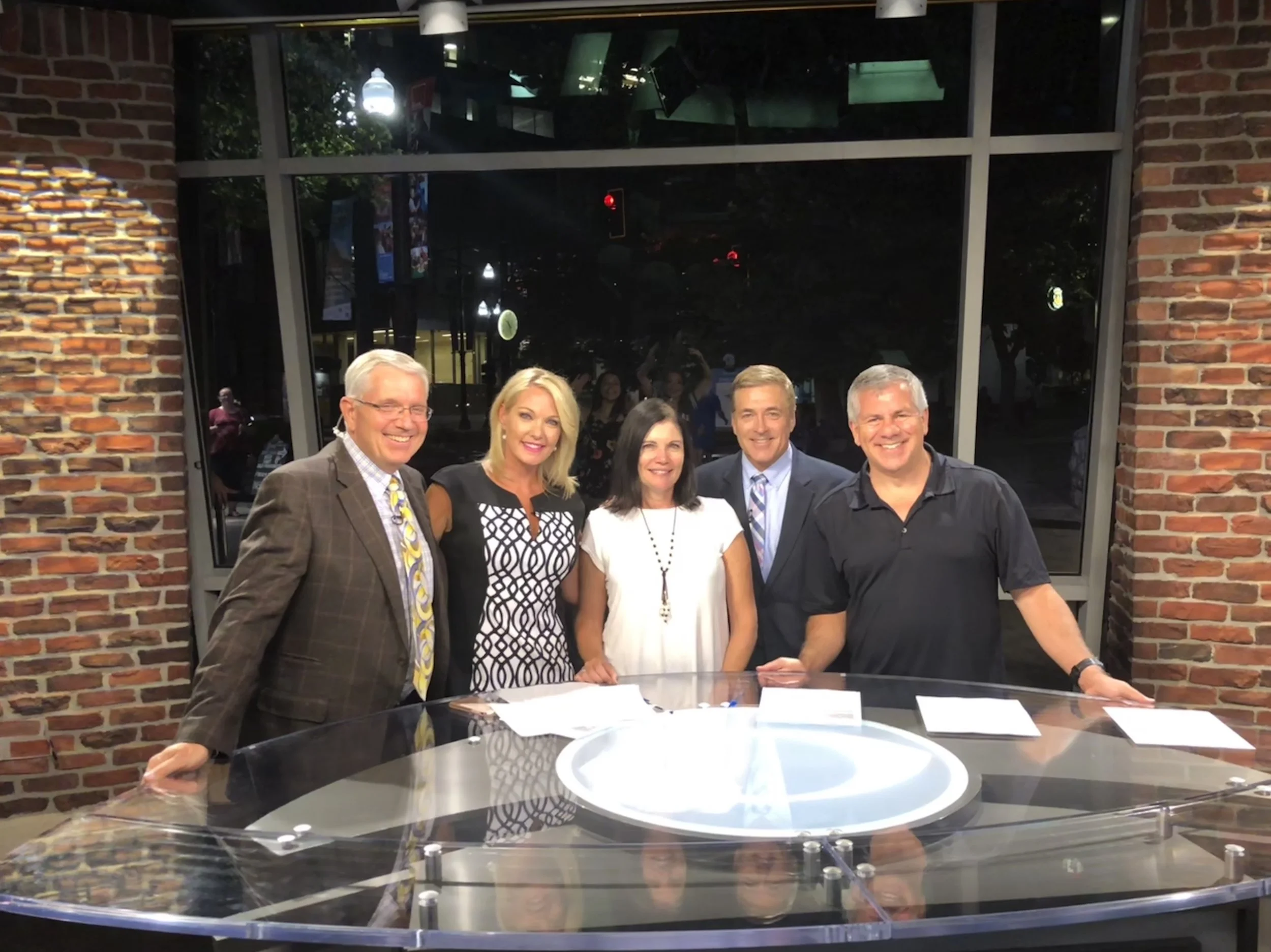 With anchors Shauna Lake, Mark Koelbel and Sterling Poulson at CBS affiliate KUTV