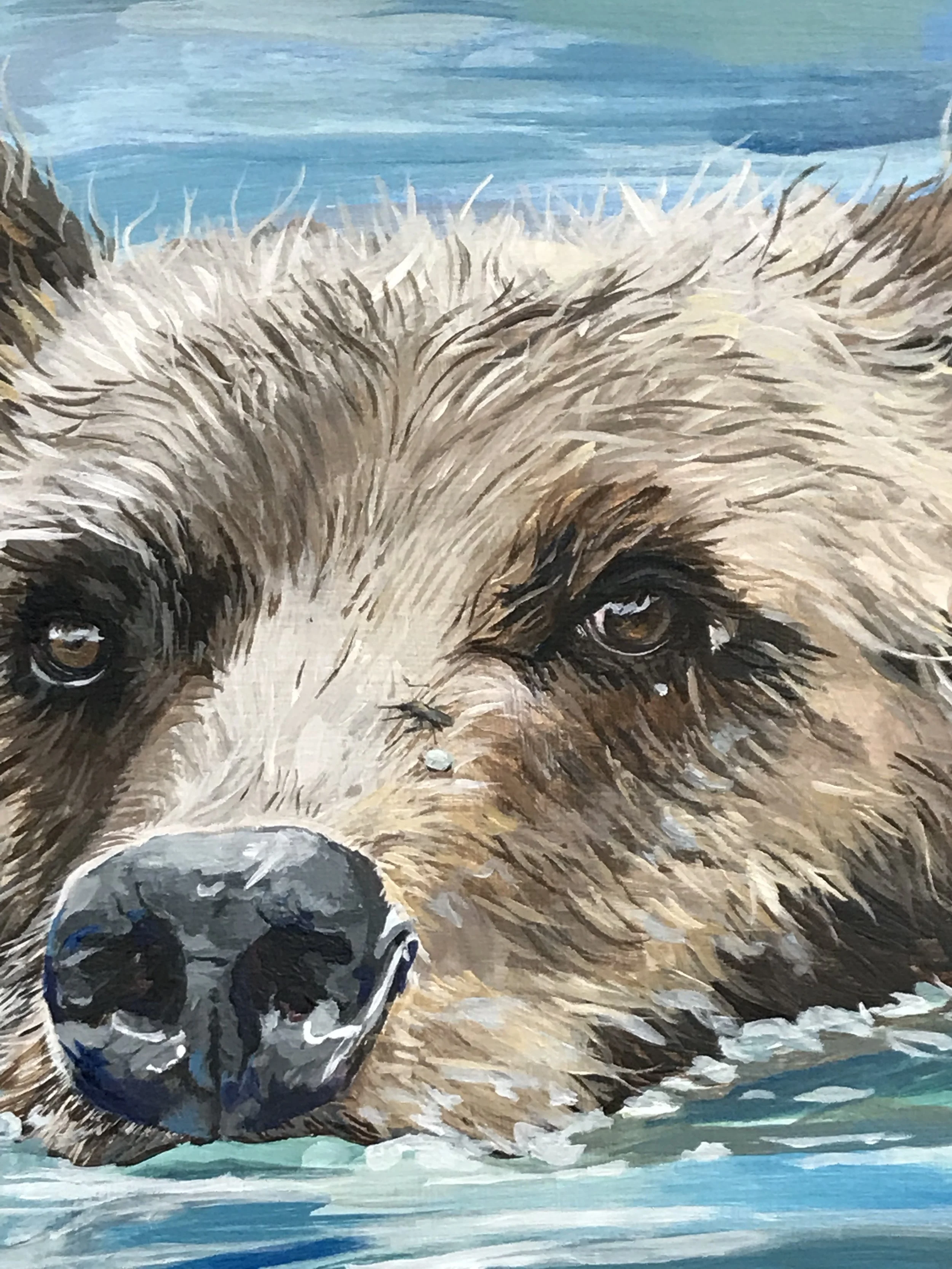 This Place Will Be Water (Bear 3 detail)