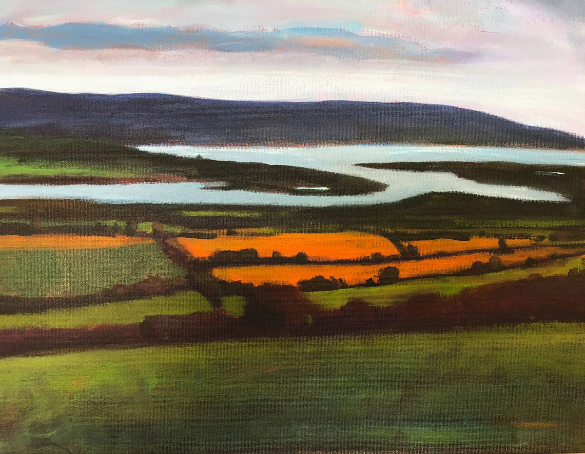 Karla's painting of the bay