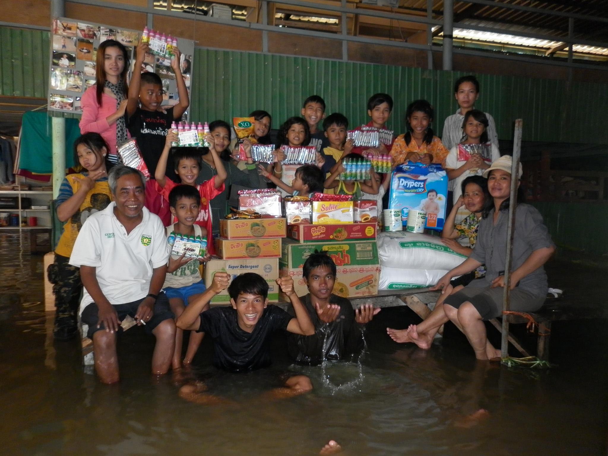 Providing Food For A Flooded Orphanage