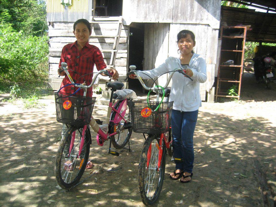 New Bikes For Students In Siem Reap