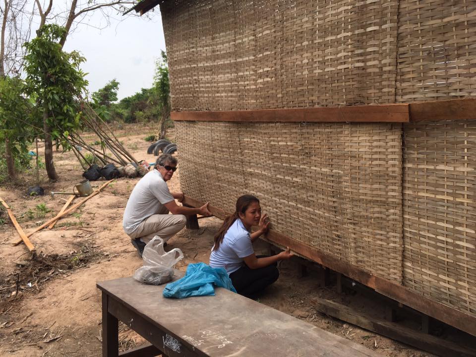 Adding New Walls To School In Siem Reap