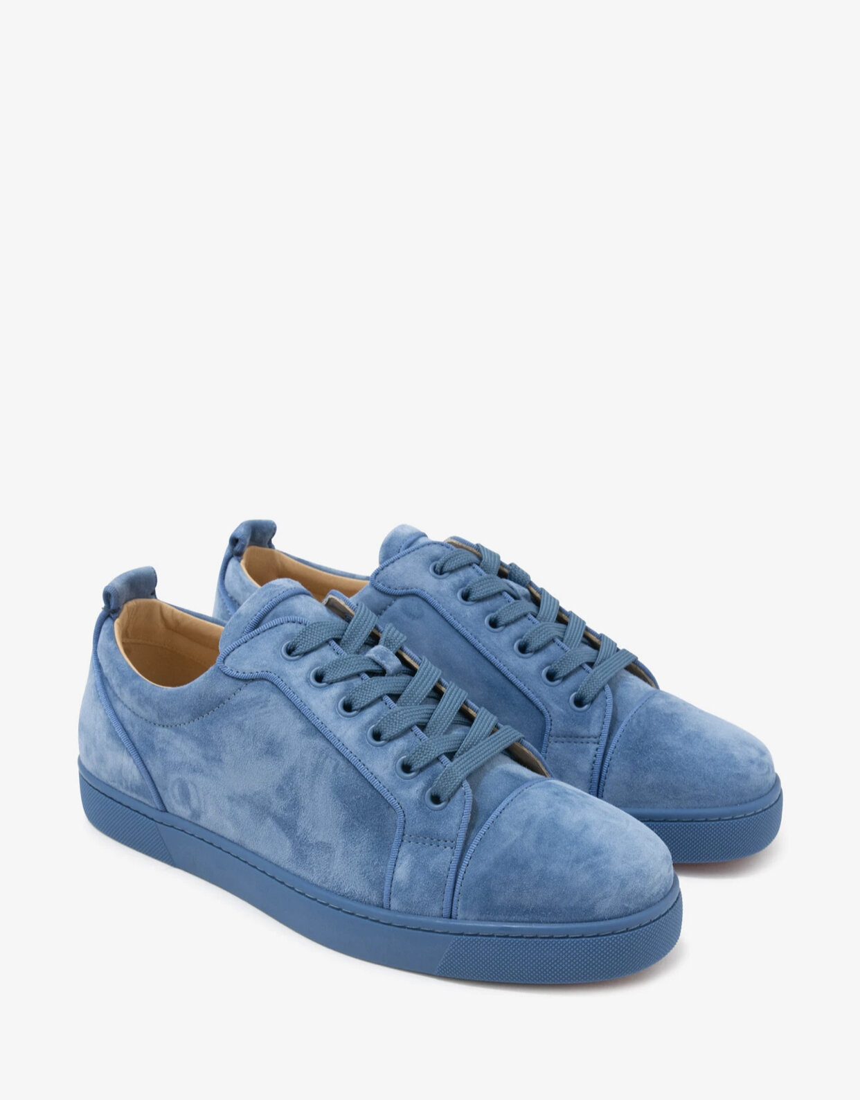 Louboutin Louis Orlato Blue Suede Trainers — Impressions