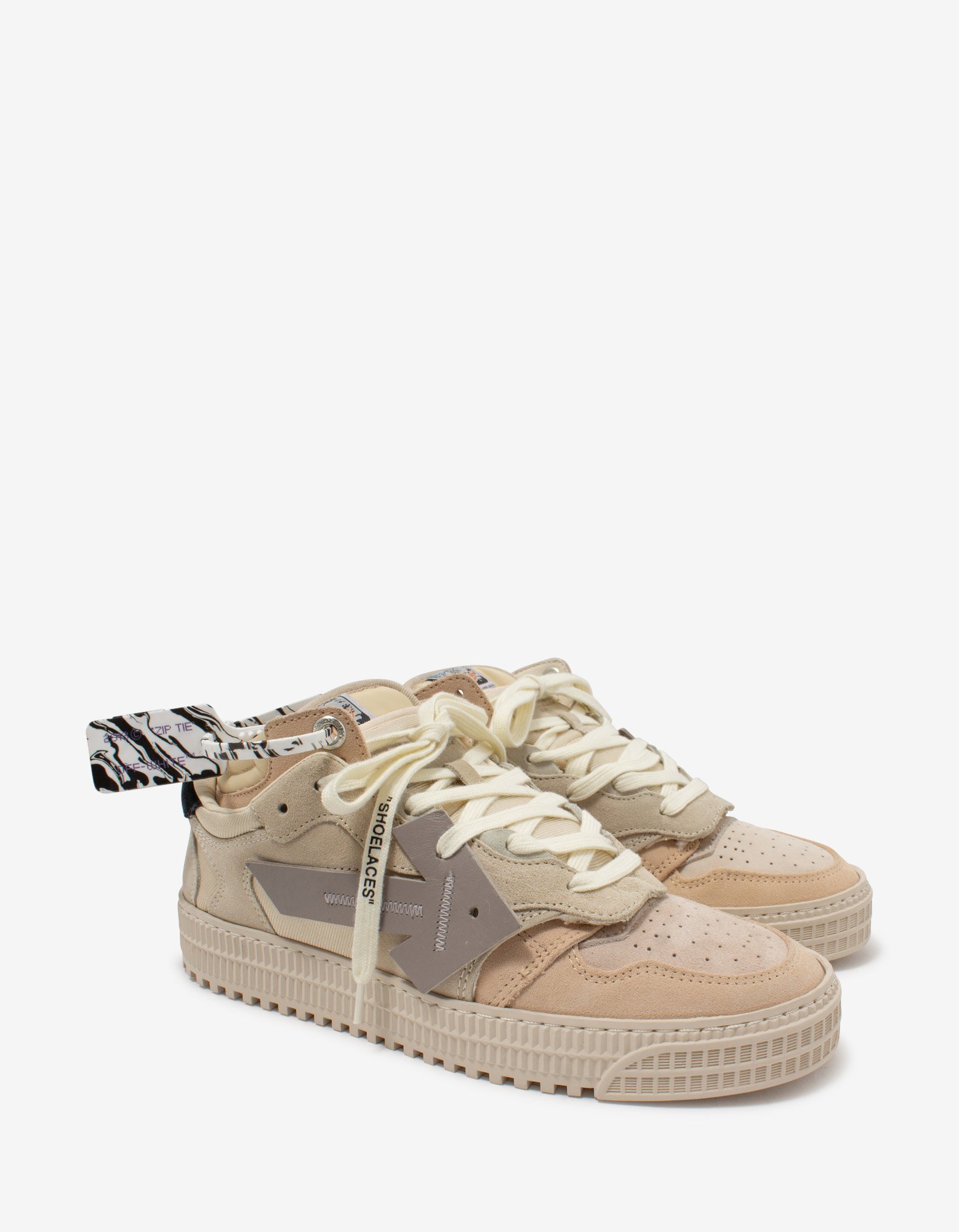 Off-White Beige Off-Court Low Trainers