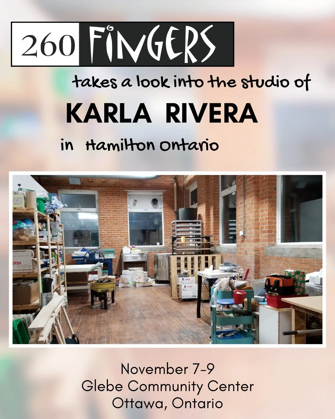 Karla Rivera
We are excited to have Karla this year to show her sculptural and functional work. Opening night November 7th at 6pm! 
#260fingers #slipcastceramics #ontariosculpture #ceramicscanada #canadianceramics
