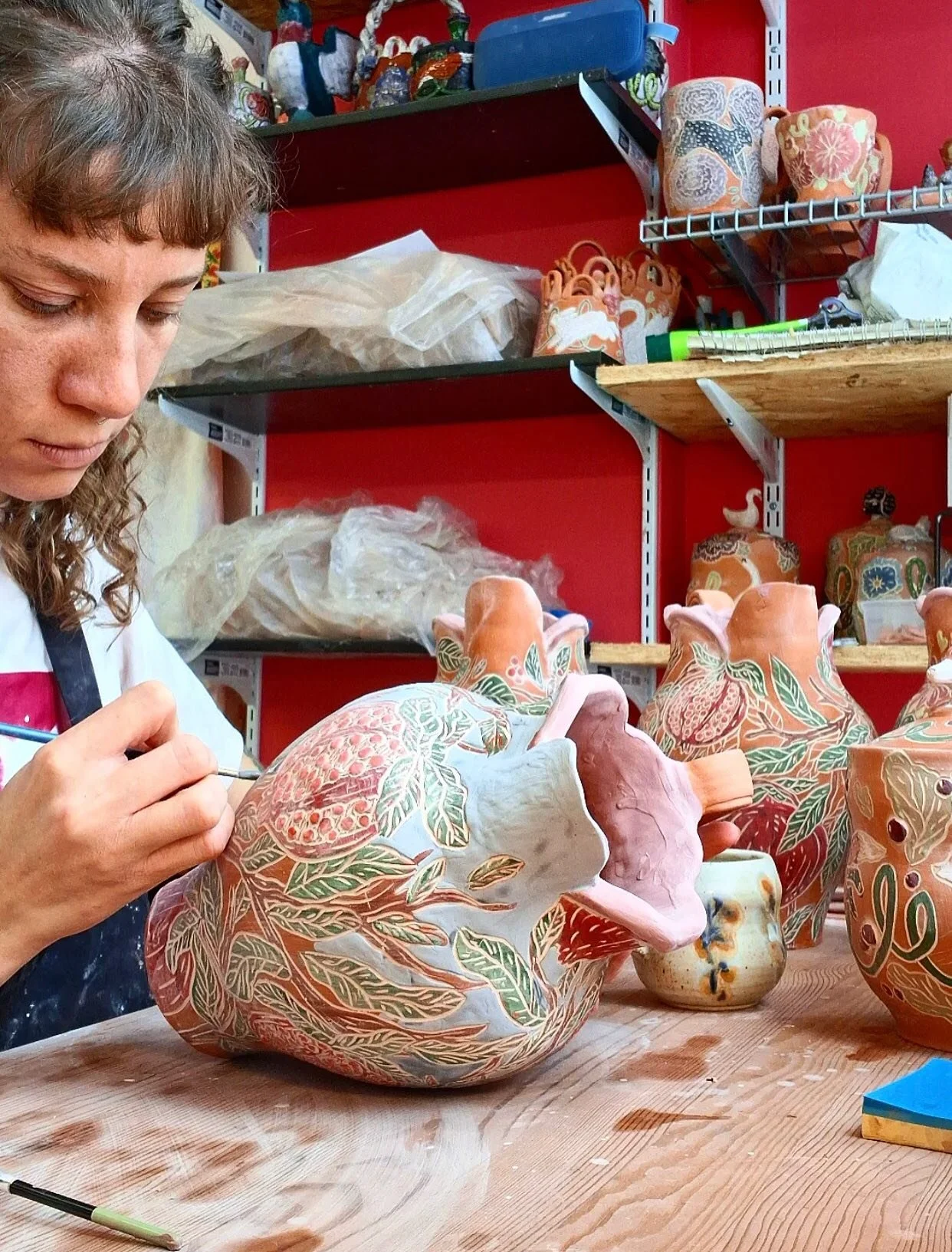 In the studio of @zopinnell #260fingers2025