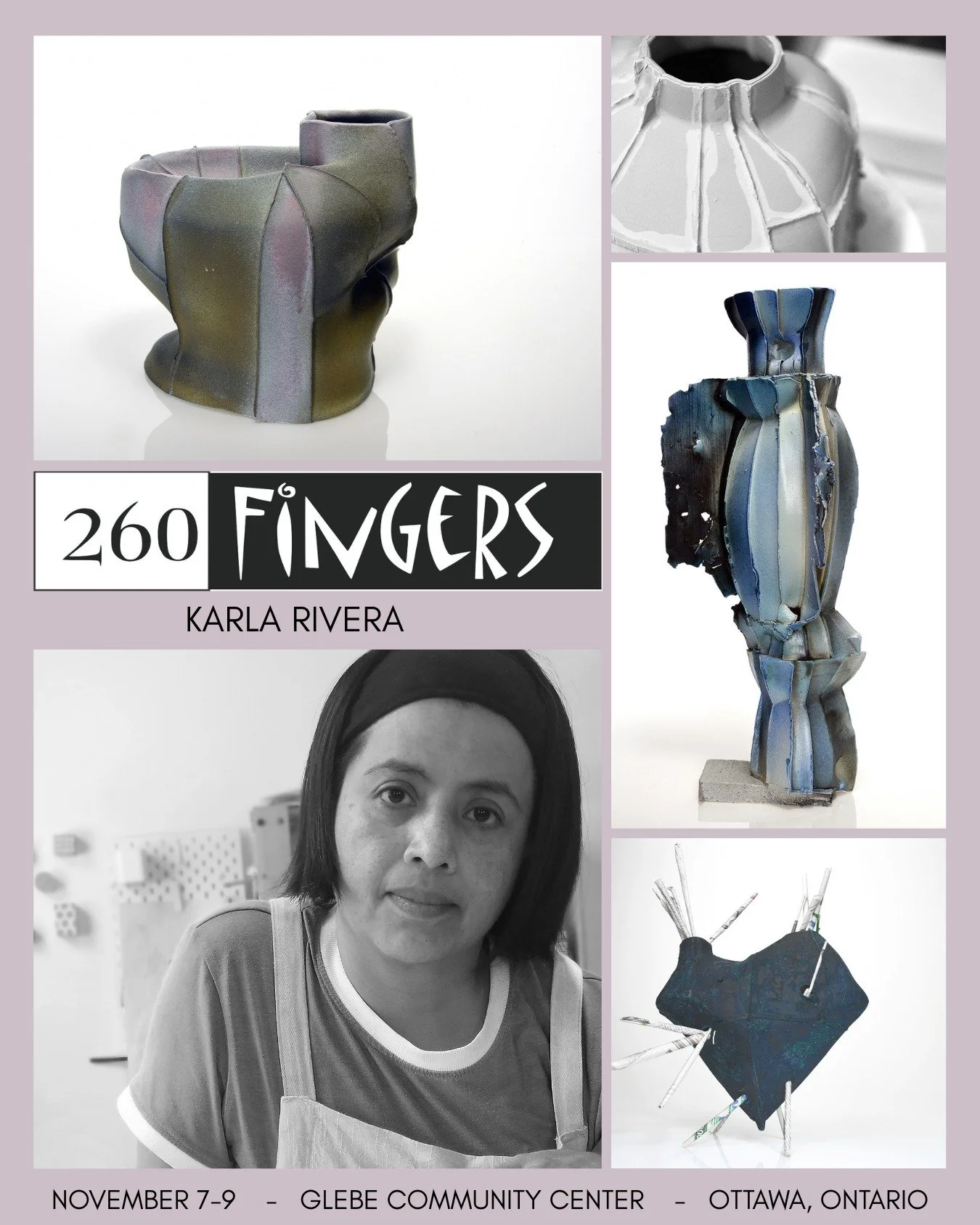 Karla Rivera is one of our invited artitsts at 260 Fingers Exhibition. We are so lucky to have her this year. Please help us welcome her to Ottawa this weekend. Friday 6-9pm, Saturday &amp; Sunday 10-5pm. Glebe Community Centre, Ottawa
#canadianstudi