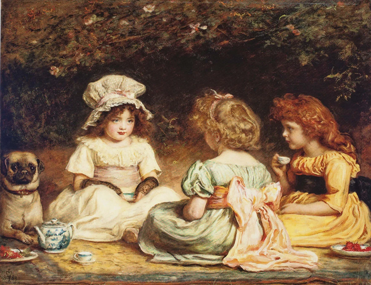 Afternoon Tea or “The Gossips” | Sir John Everett Millais (1889)