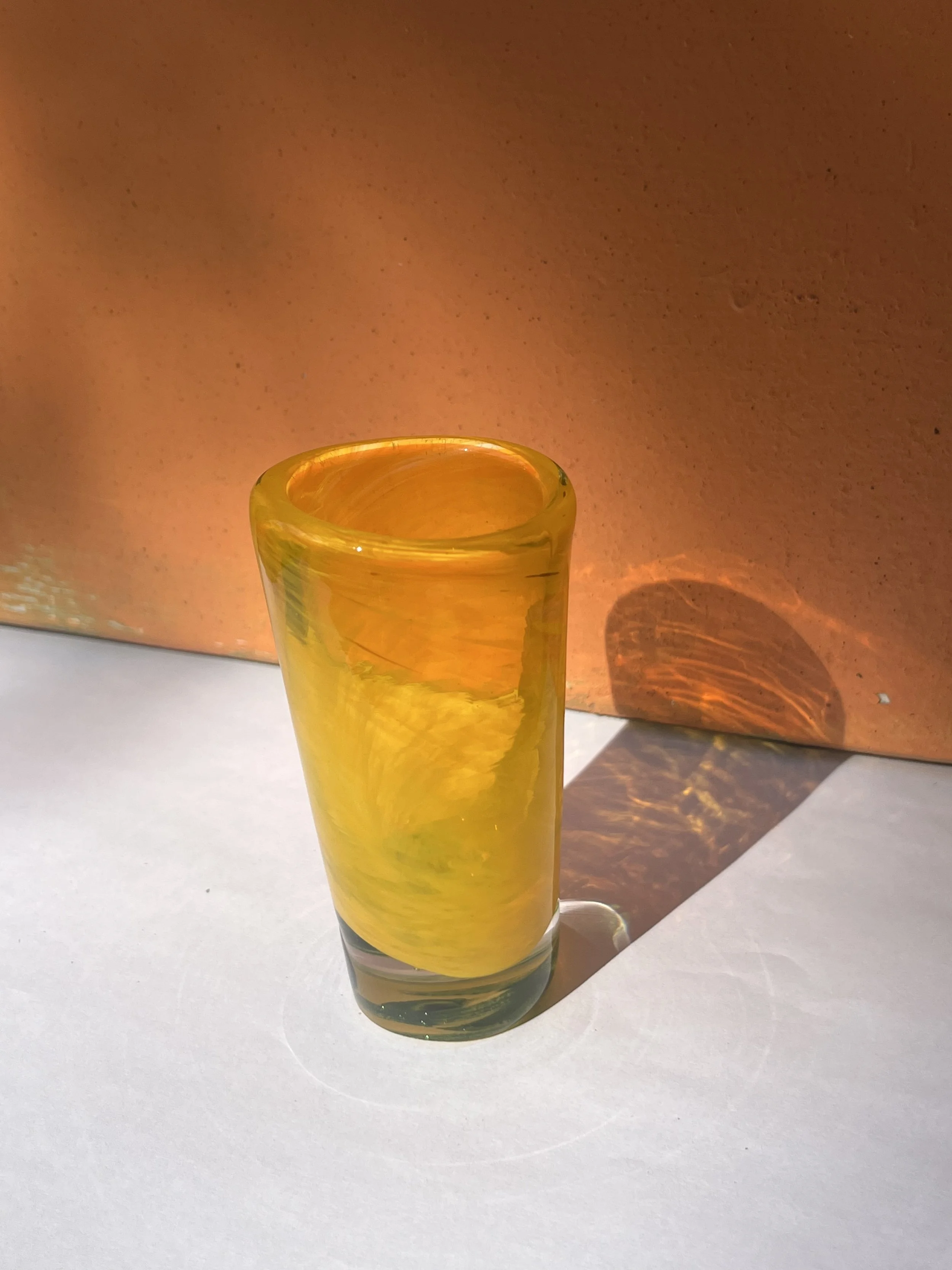 Yellow Glass Vase