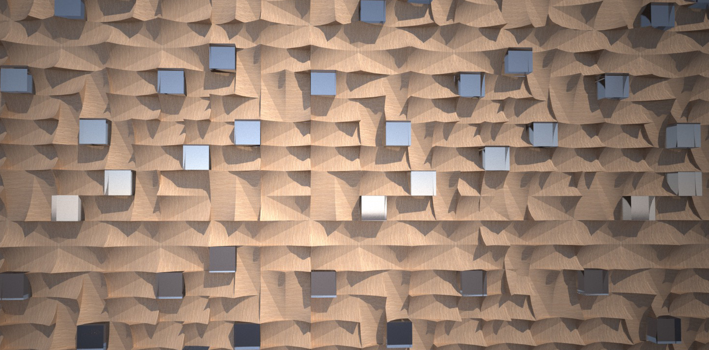 specimen wall //carved wood and cast glass//