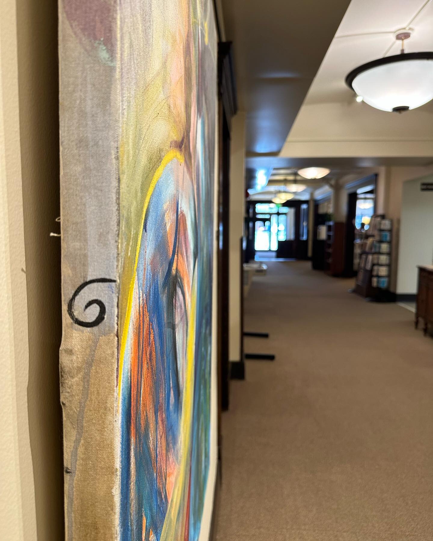 Show @wisdomwayscenter ends soon! Last chance to visit. Twas lovely to meet a friend here today for tea, art and the meaning of life moments