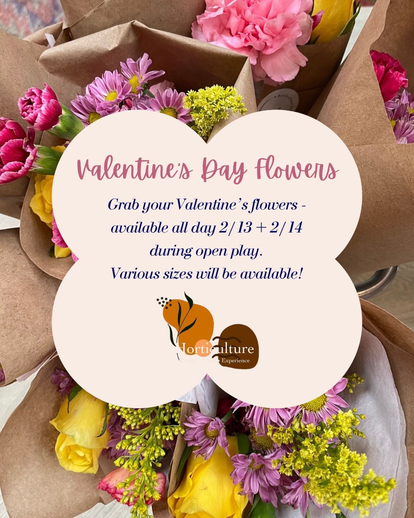 Love is in the air 💕💕💕

Friend and KK roommate @hor.ti.cul.ture will have grab and go flower bouquets for all your Valentine&rsquo;s needs! Grab one during play or just stop by, and keep spreading LOVE!