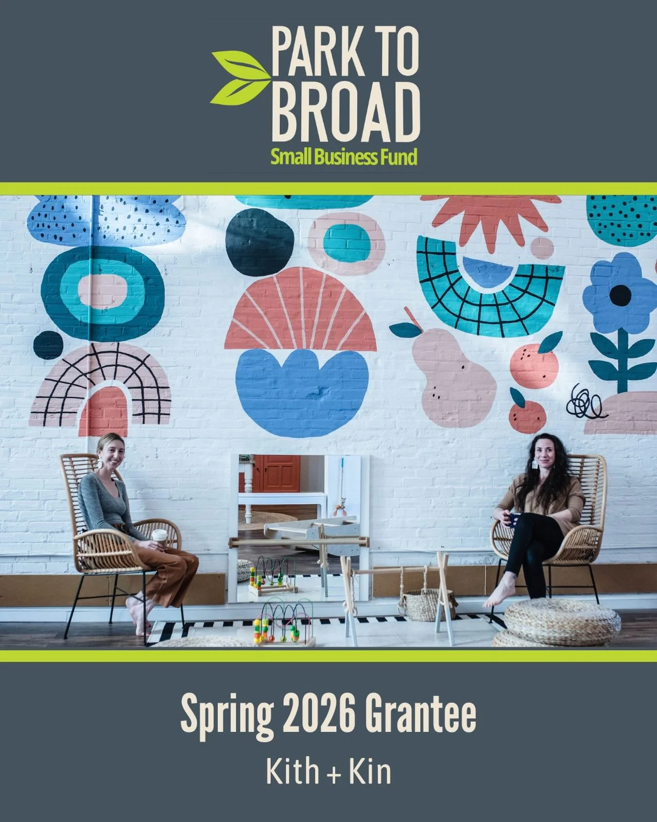 A couple weeks ago, we were awarded our first ever mini grant from @parktobroad&rsquo;s Small Business Fund. The grant&rsquo;s purpose was to help small neighborhood businesses grow and bring people together this year. They loved our idea of hosting 