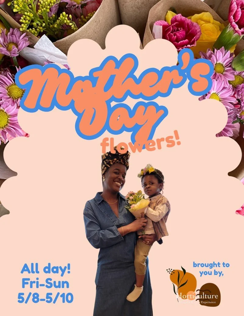 Hey hey - we have flowers on site for all the moms in your life! Bajah of @horticulture is knee deep in flowers and will have a range of sizes and styles to choose from all weekend long, so make sure you grab a bouquet after play to bring home to you