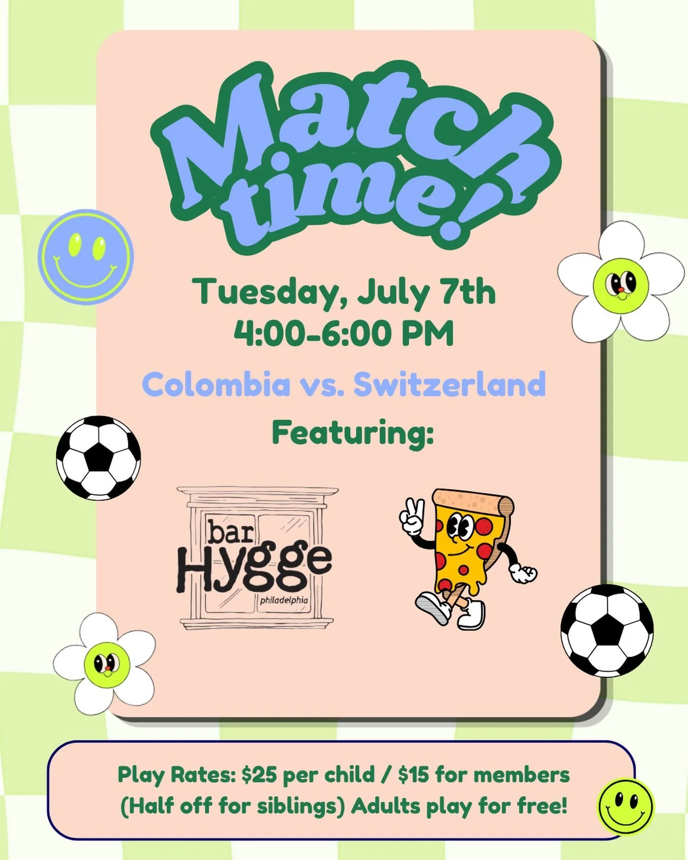 Join us tomorrow at&nbsp;4:00 PM&nbsp;for our&nbsp;final Soccer Watch Party of the summer&nbsp;as we cheer on&nbsp;Colombia vs. Switzerland!

We&rsquo;ve loved spending the summer watching the matches with our Kith + Kin community, and we&rsquo;d lov