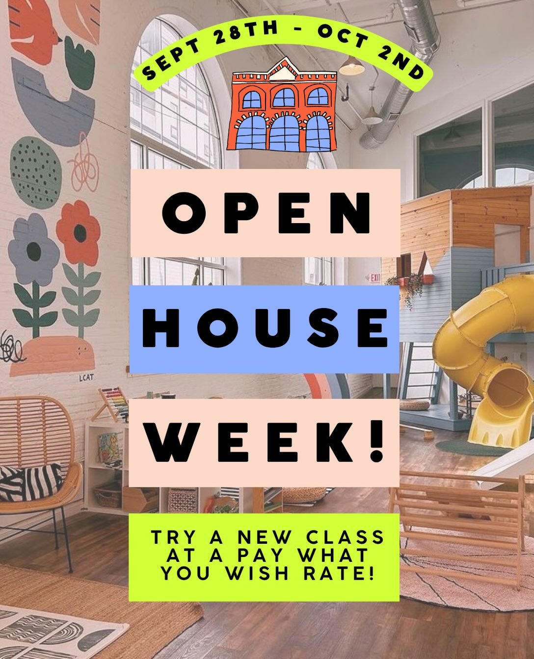 Never taken a class at Kith + Kin? Next week is your chance to try one out! From art + music to yoga + community, we&rsquo;re opening up our class lineup for Open House Week, with a pay-what-you-wish rate for anyone trying that class for the first ti
