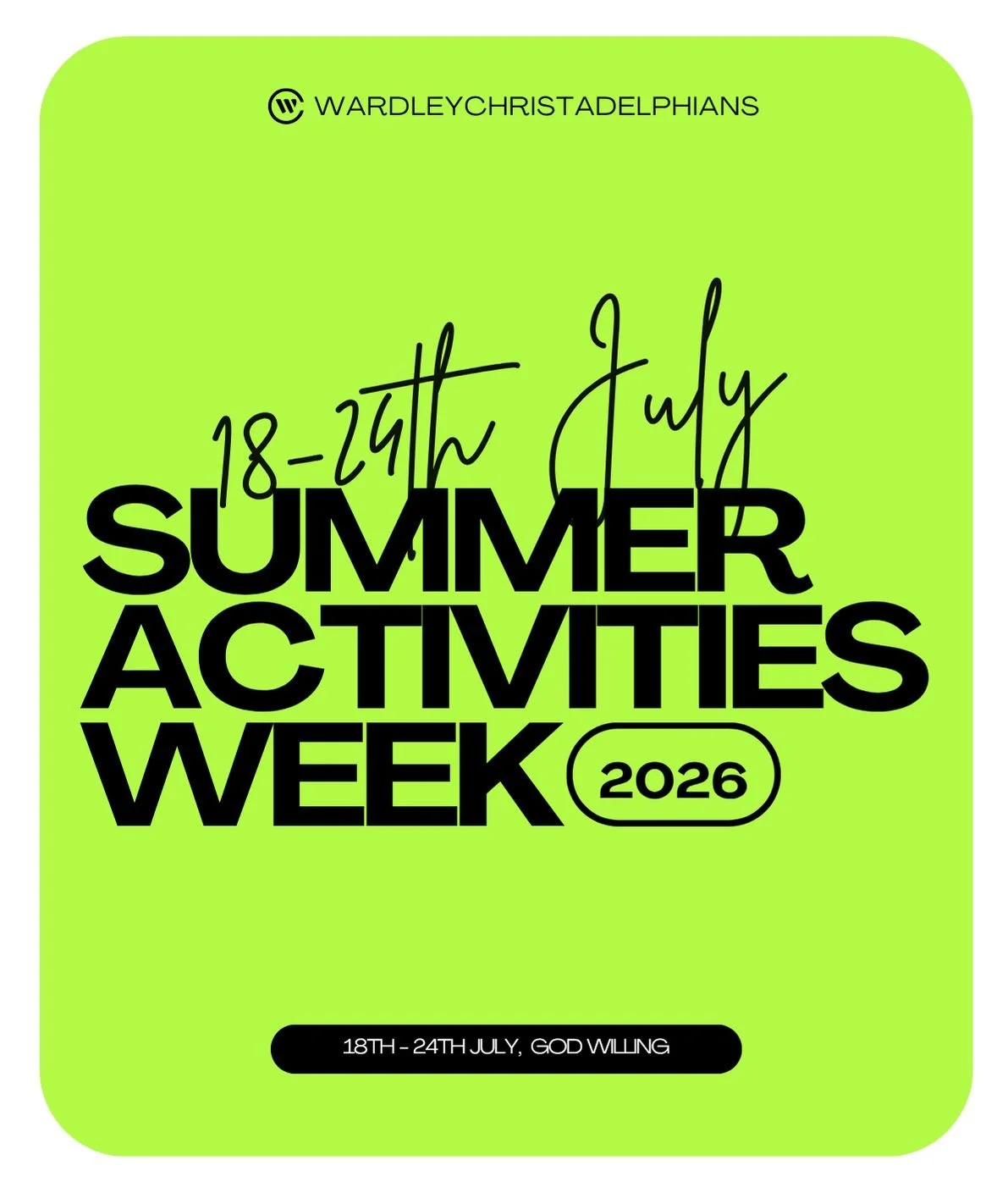 Summer Activities week