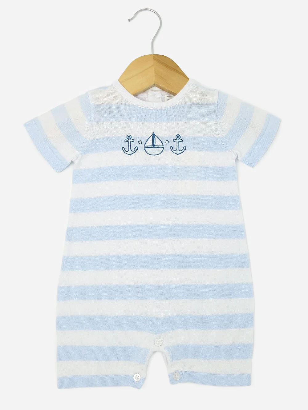 Baby Boy Knit Nautical Romper