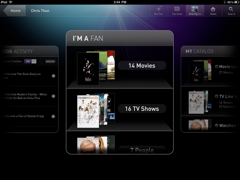 Profile Bookmarking Concept for Movies, Shows and Actors