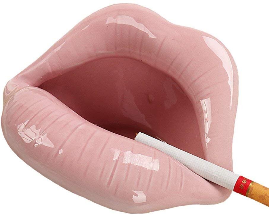 Pink Lips Ceramic AshTray