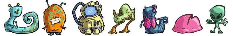 IN-GAME ARTWORK. FACEBOOK GAME: ALIENS AND ROBOTS. (click to see constrained resolution)