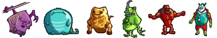 IN-GAME ARTWORK. FACEBOOK GAME: ALIENS AND ROBOTS. (click to see constrained resolution)