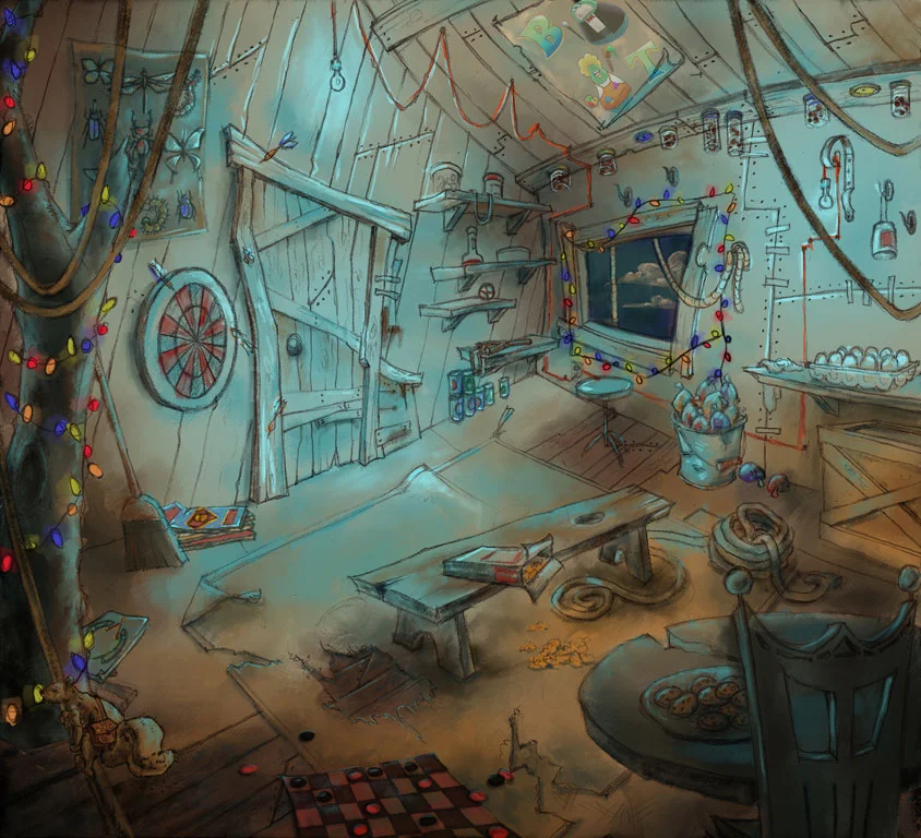 COLOR KEY. CONCEPT WORK HIDDEN OBJECT GAME. (click to see constrained resolution)