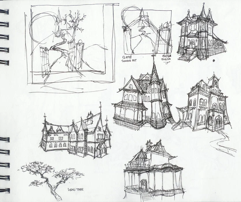 CONCEPT SKETCH. HIDDEN OBJECT GAME CONCEPT.