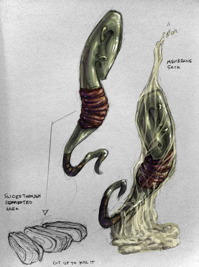 CREATURE CONCEPT SKETCH.