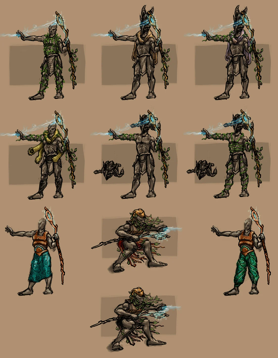 CHARACTER DESIGN. GAME: ARENA OF HEROES. (click to see constrained resolution)