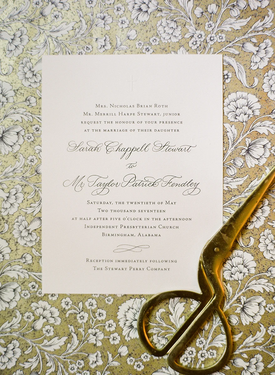 Grace Calligraphy invitation