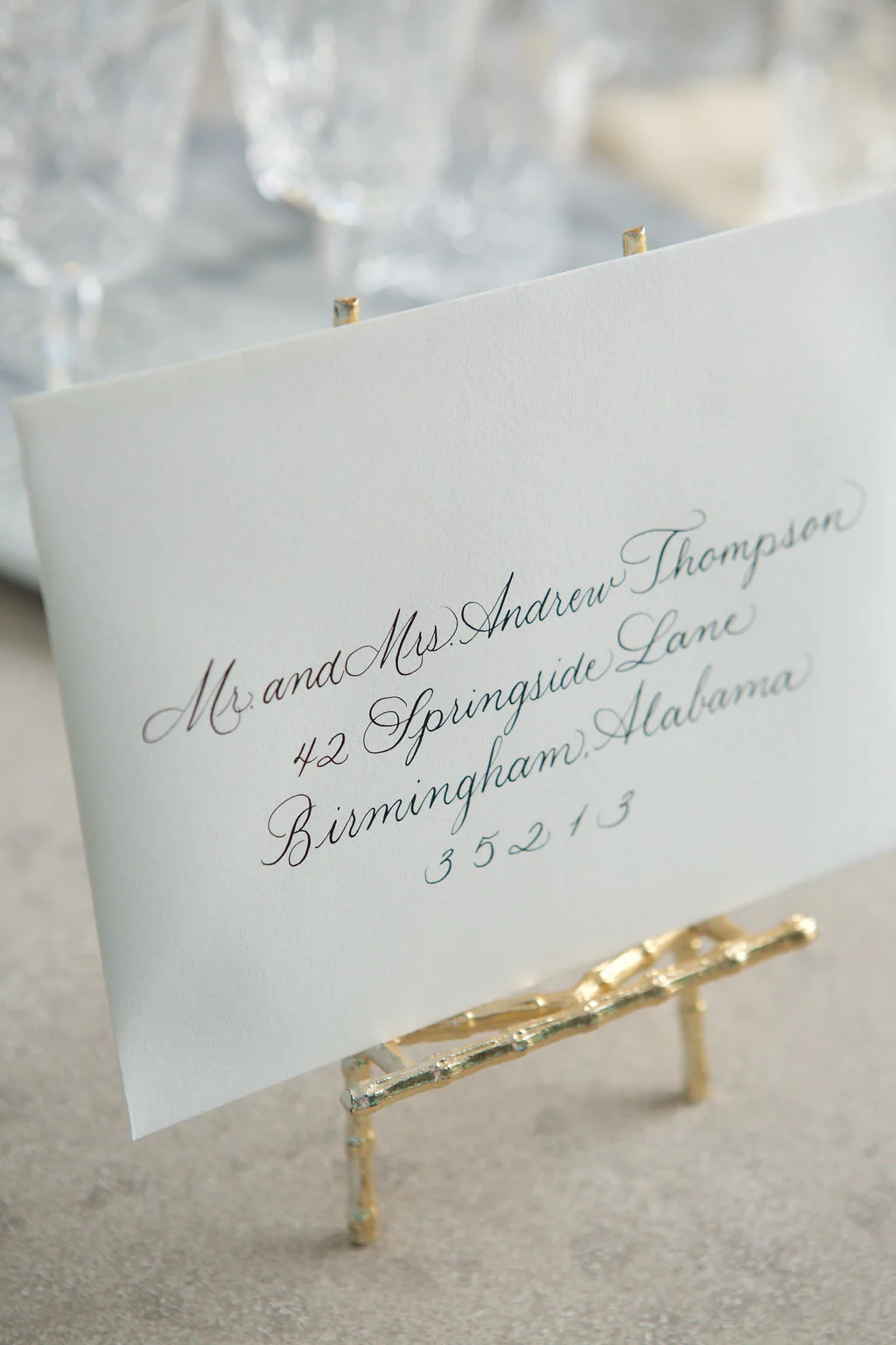 Grace Calligraphy rose script in black ink