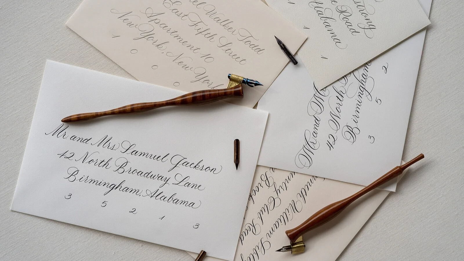 Dip Pen and Ink Handwriting Service Calligraphy Envelope Addressing for