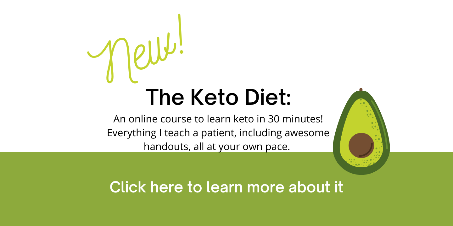 online 30 minute keto course by a dietitian