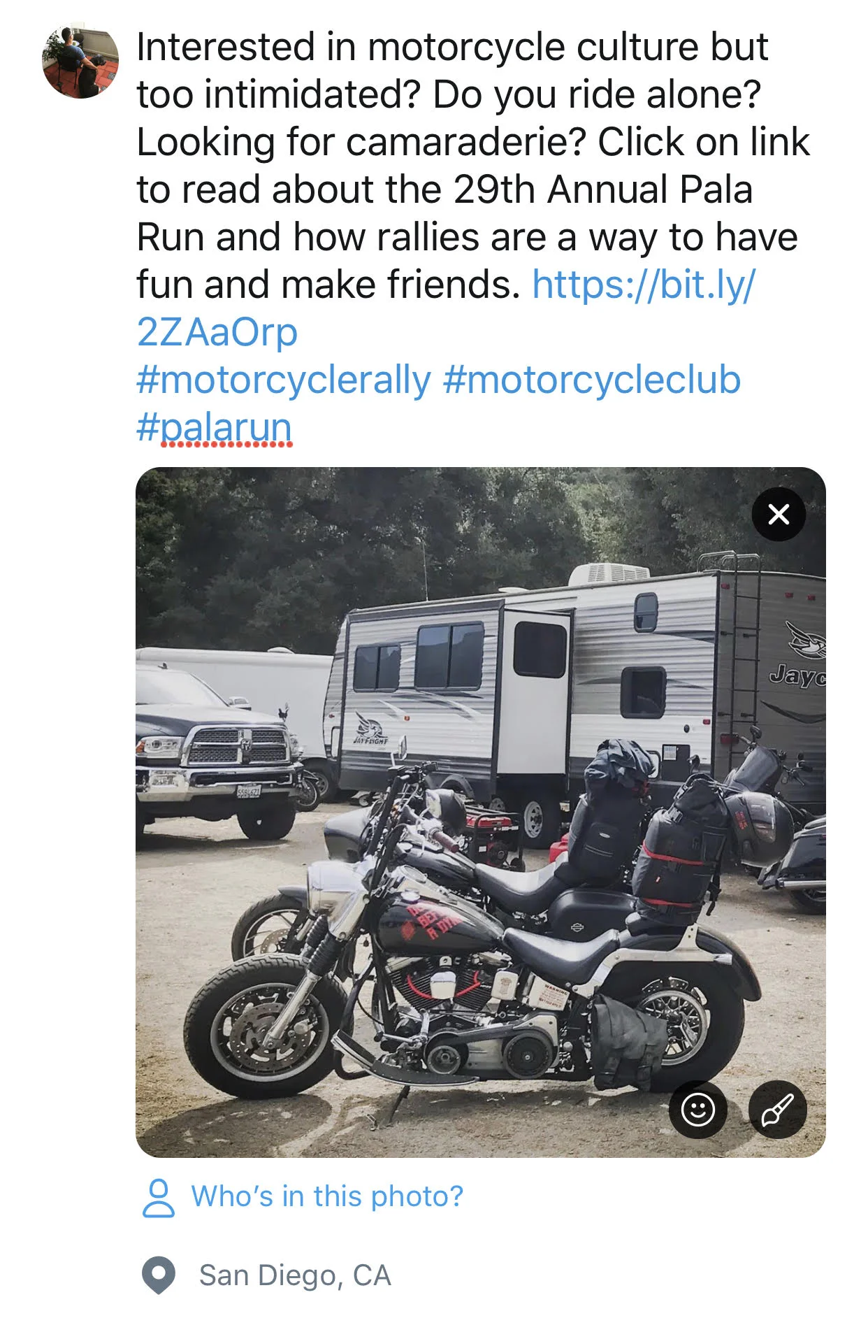 Twitter Tease for my upcoming feature story “Pala Run.”