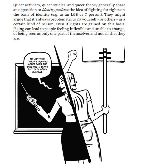 An illustration from Queer: A Graphic History by Dr. Meg-John Barker & Julia Scheele (Icon Books, 2016)
