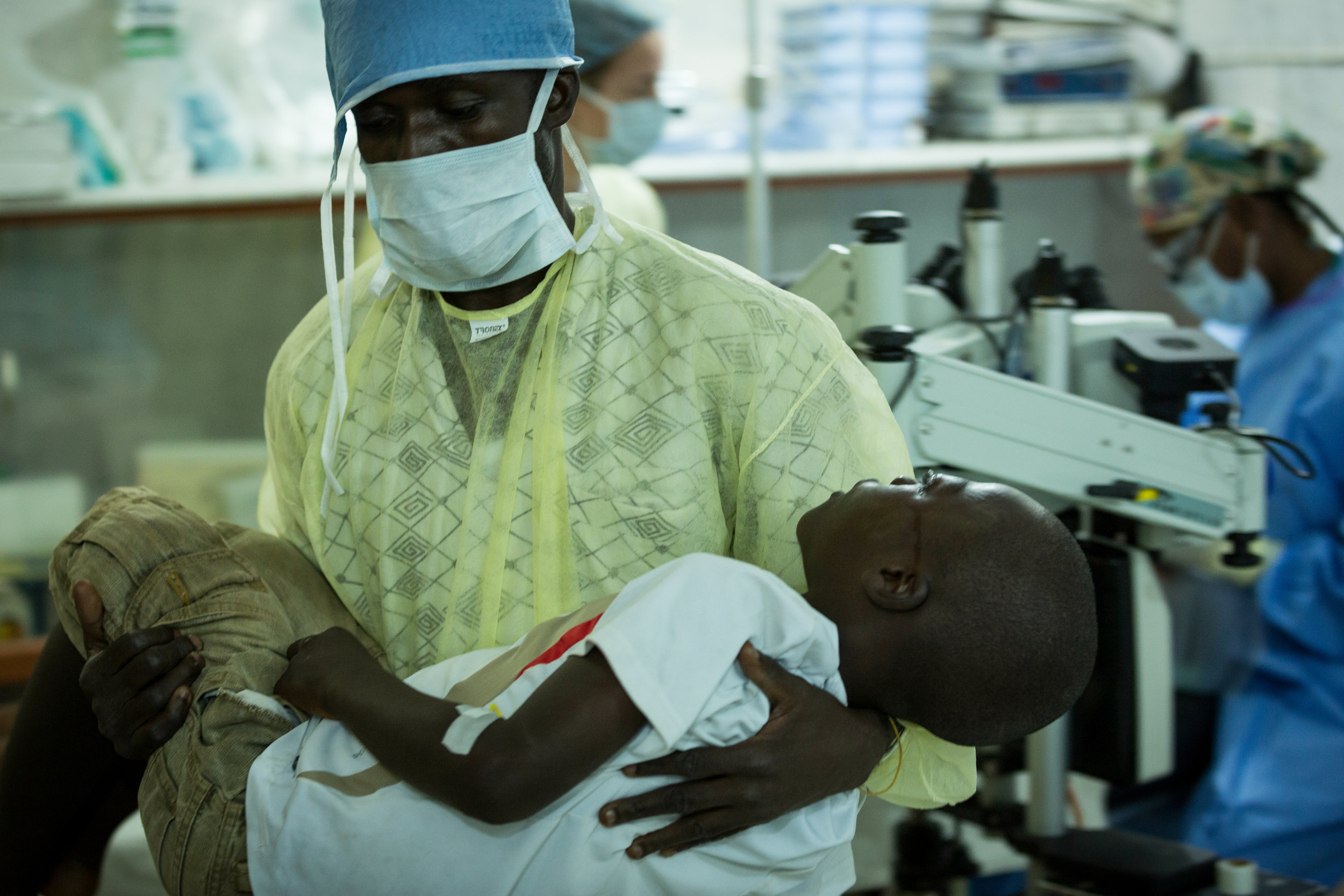 The local anesthesiologist carries out our patient into the post-op area.