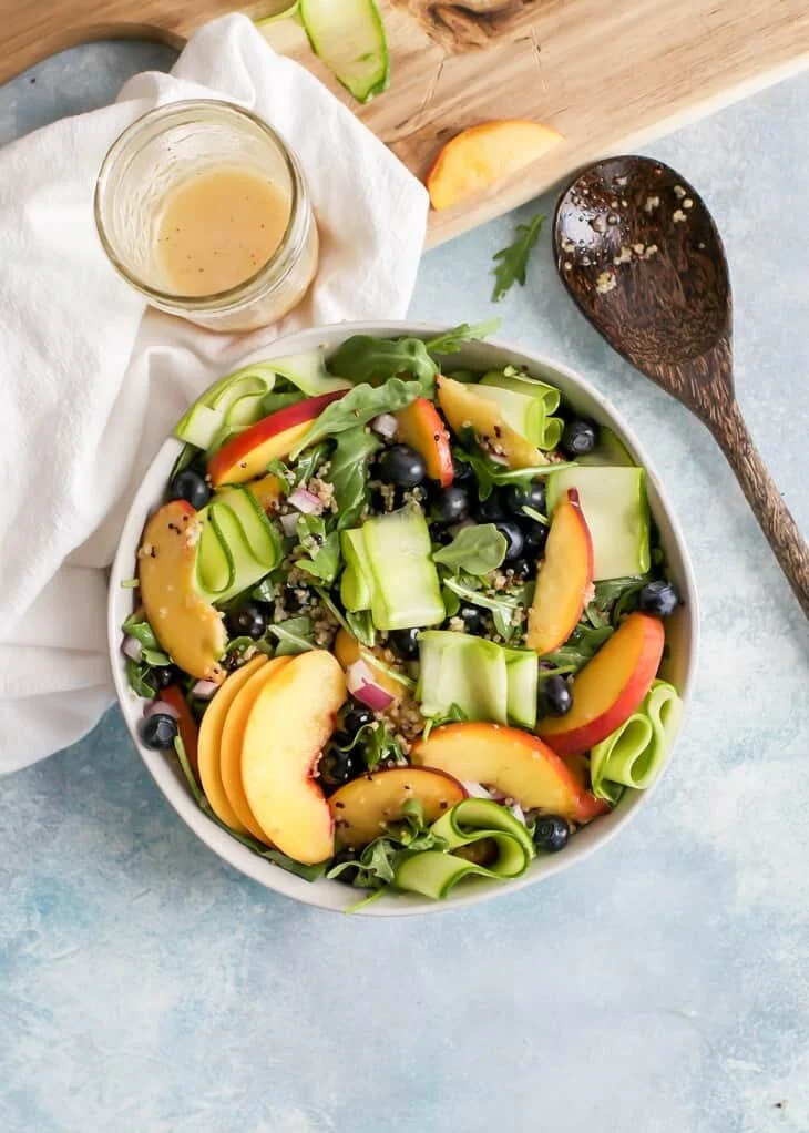 Peach Arugula Salad