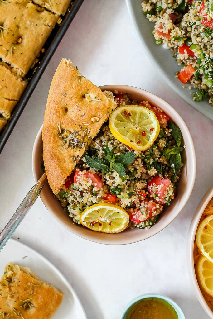 Lentil Quinoa Tabbouleh
