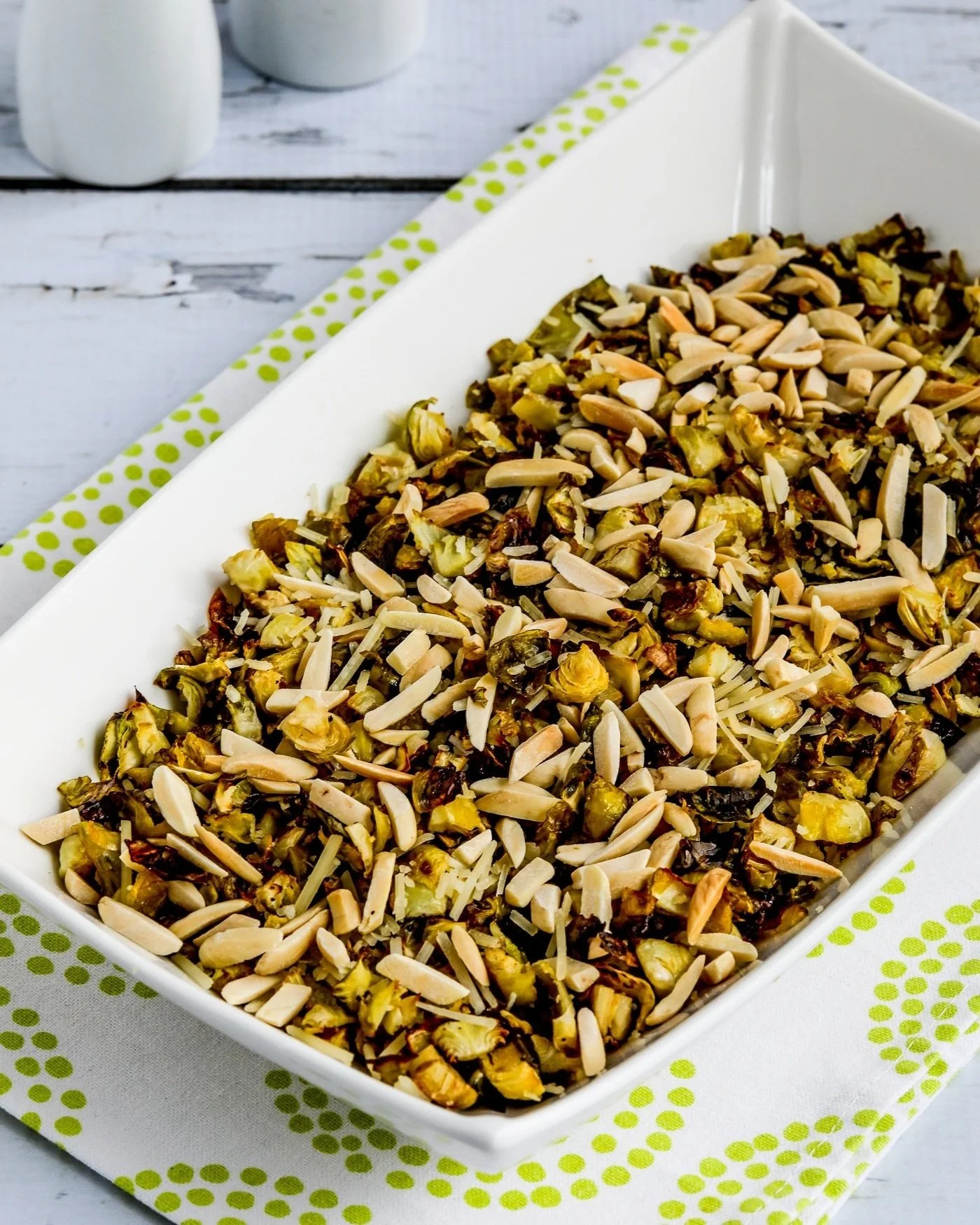 Roasted Brussel Sprouts with Slivered Almonds