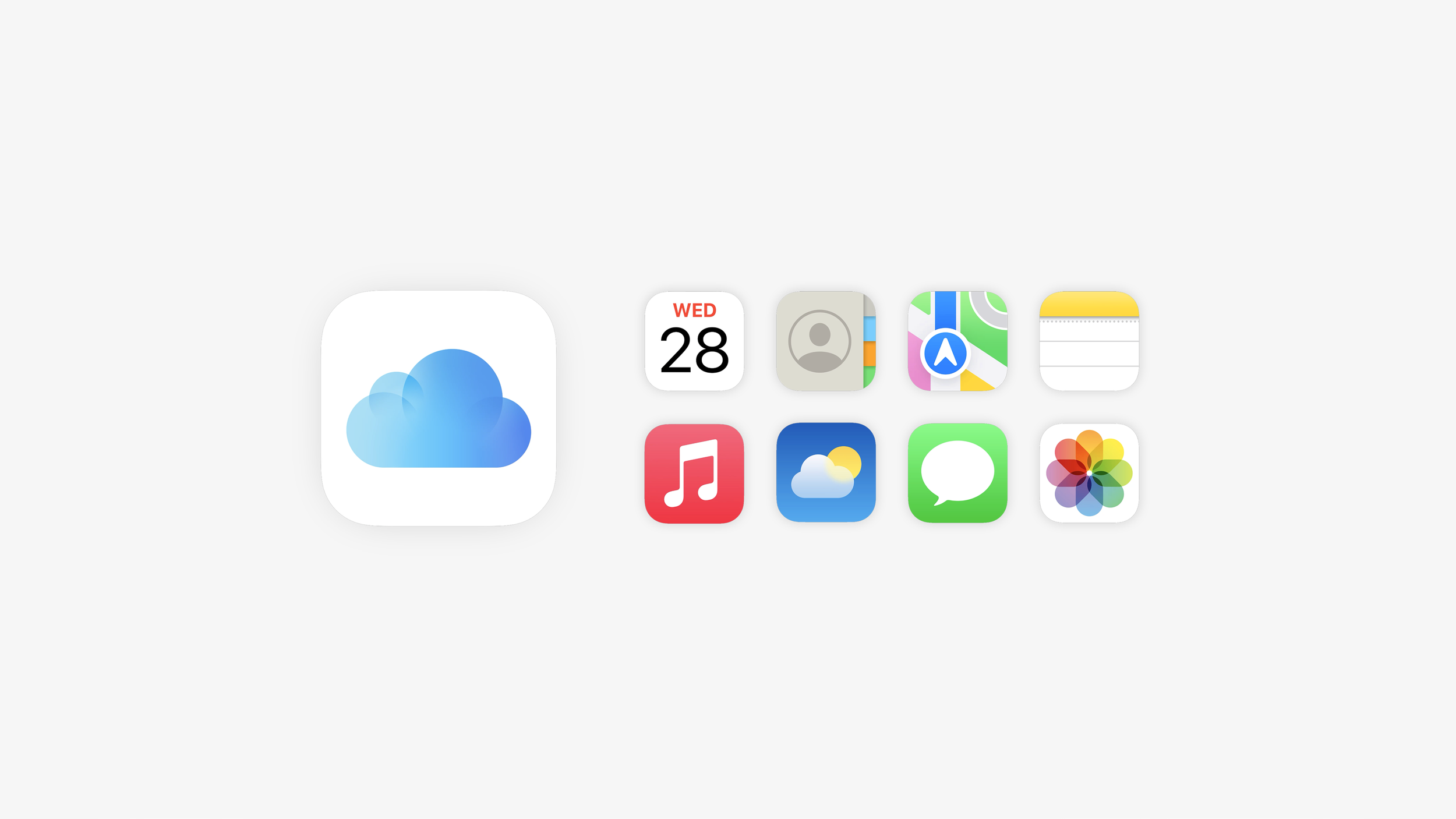 iCloud integrated apps and services