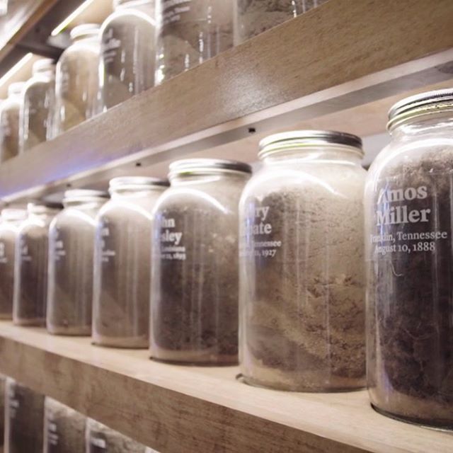 this is a collection of soil from the locations of where our people were lynched. and for each jar there is a name. this is an exhibit in the legacy museum/ i’m pulling up any inspiration i can for they found traces of me in the soil & becoming more full and connected from any effort to humanize our people who were brutally treated and murdered. we remember.