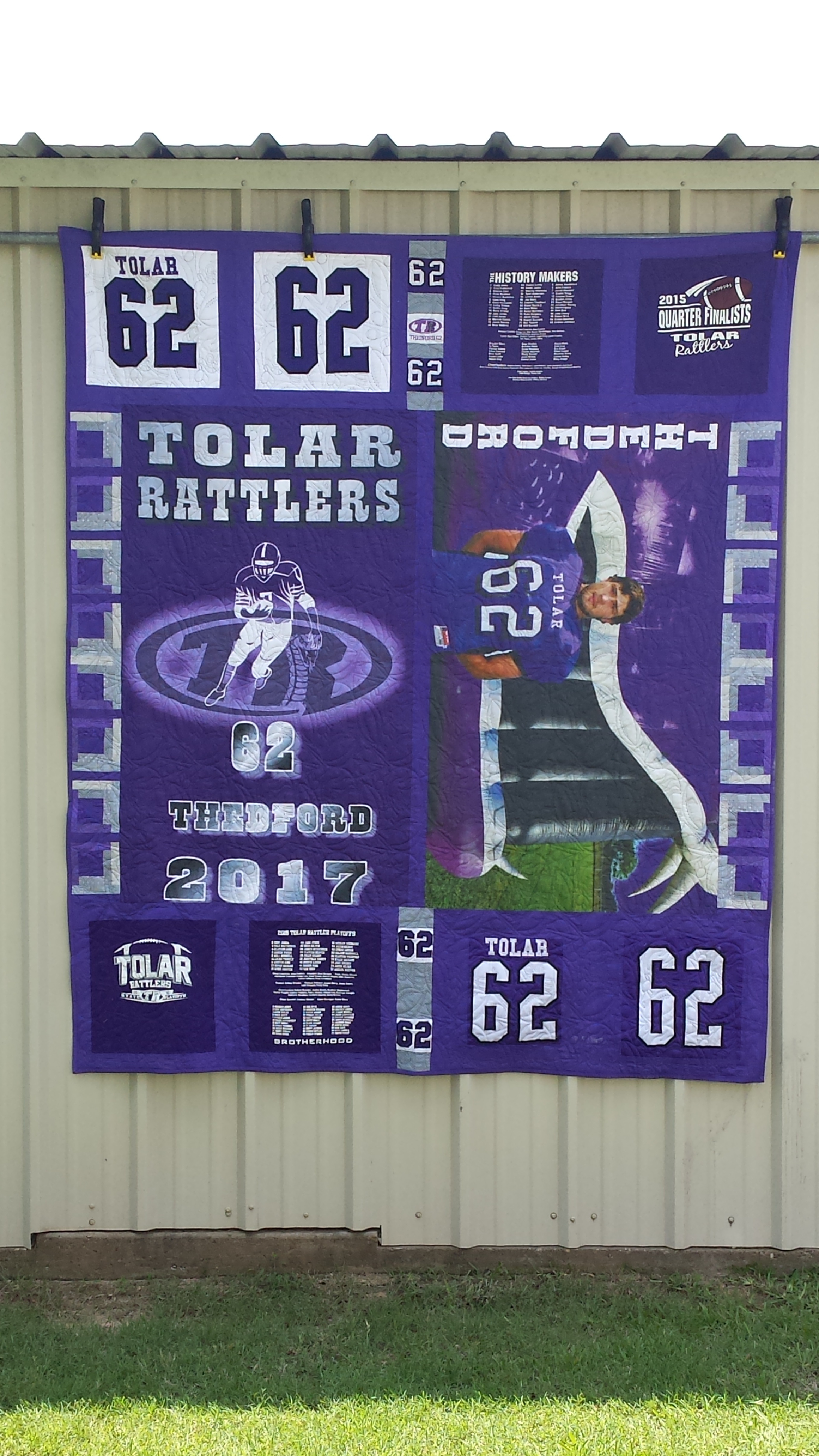 Senior Flags and Jersey's Quilt