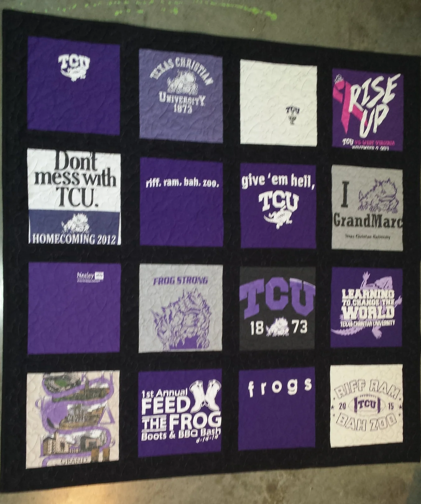 TCU T-shirt Quilt