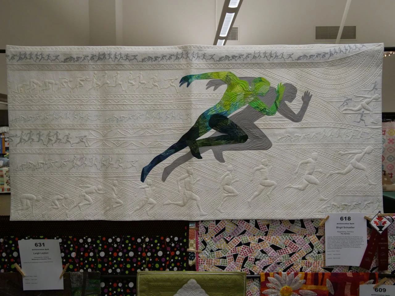 The Sprinter - 2nd Place, Art/Innovation Quilts