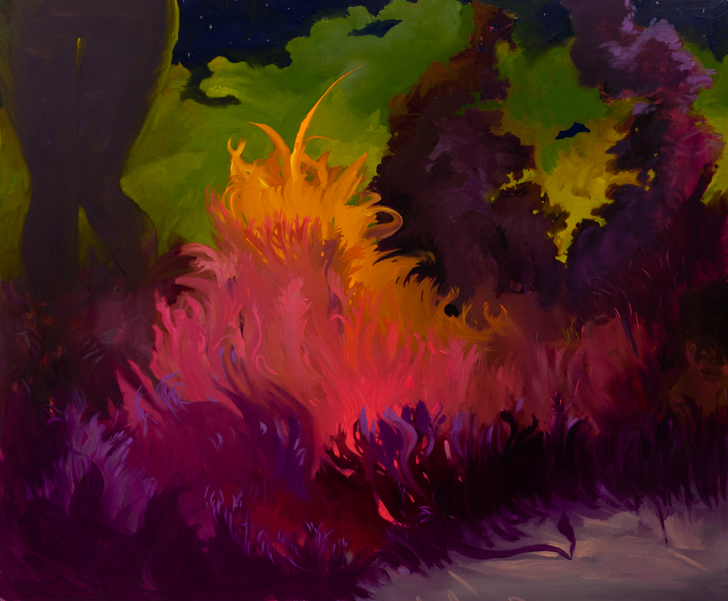 02_“Glowing Bush”, Oil on Canvas, 2014.jpg