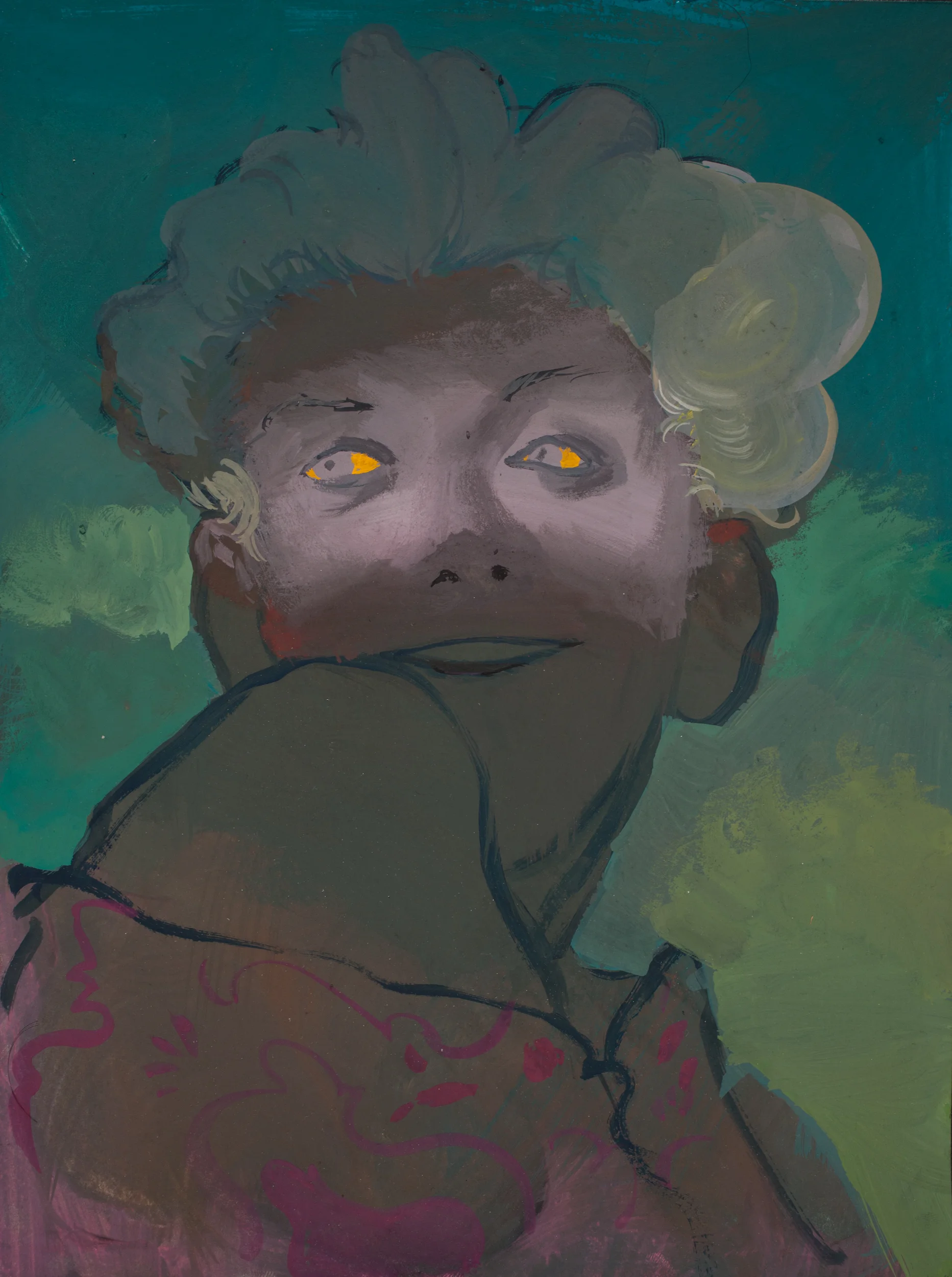 27_“Night Eyes and Shoulder Reveals” 12%22 X 9%22 gouache on paper, 2015.jpg