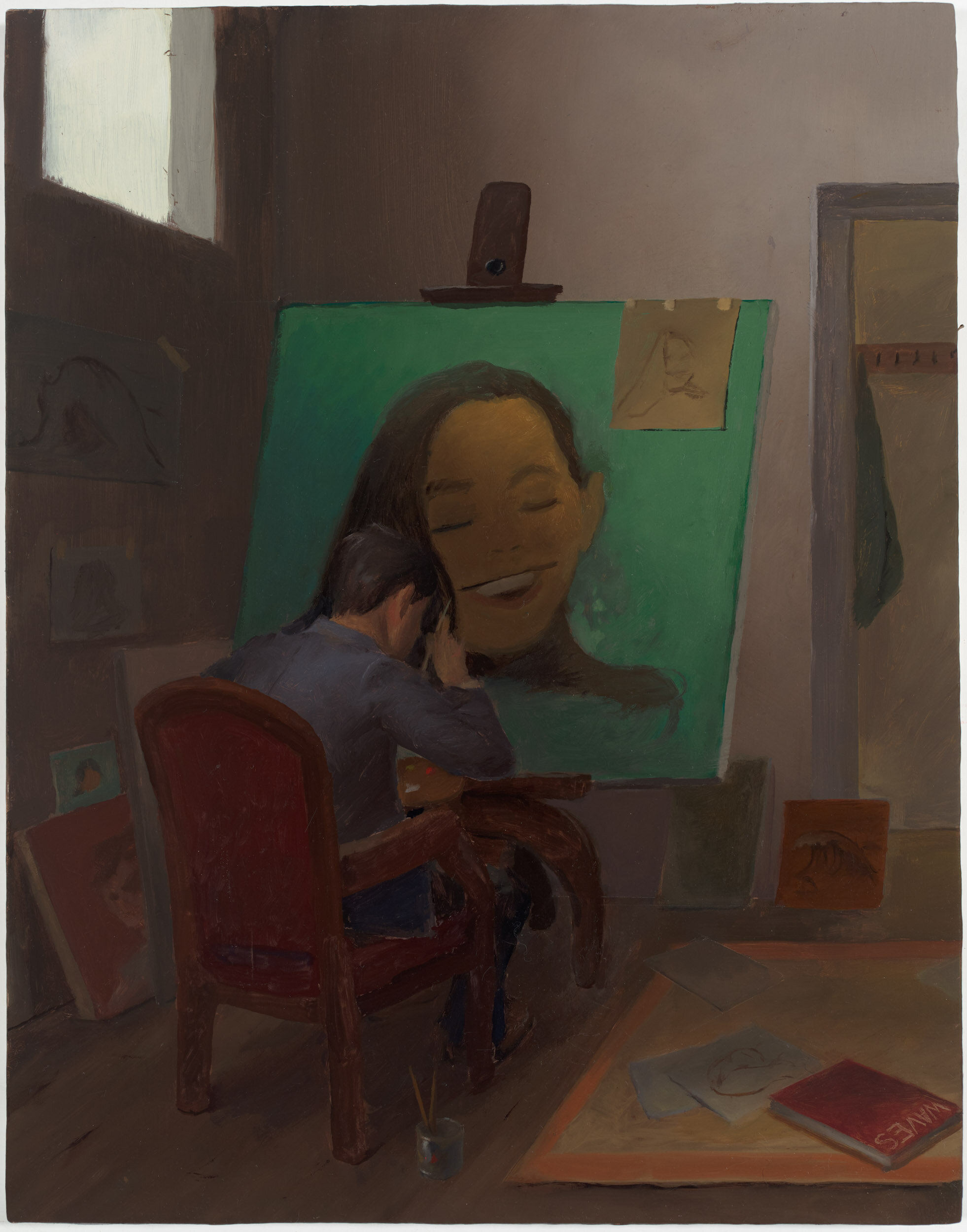  Self Portrait as a Painter   14” x 11”  Oil on Panel  2021 