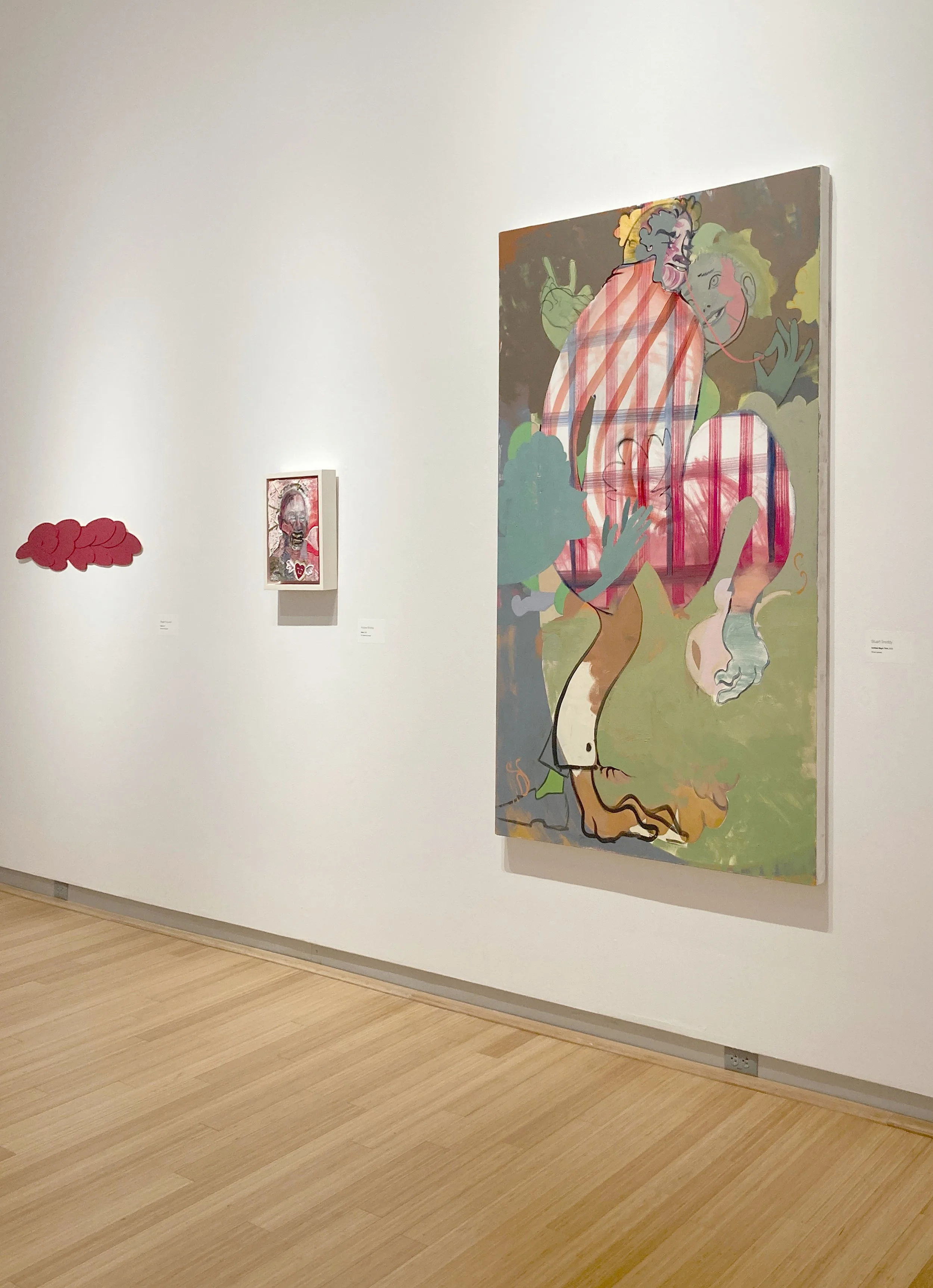  Herron School of Art and Design, Faculty exhibition (painting on the right is mine) 