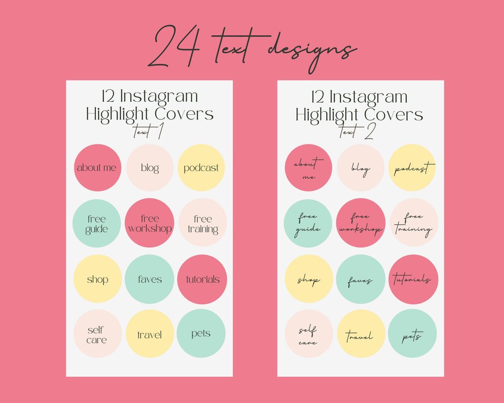 Instagram Highlight Covers Aesthetic: 100 Free Templates